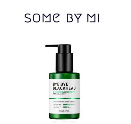 SOME BY MI Bye Bye Blackhead 30 Days Miracle Green Tea Tox Bubble Cleanser 120 ml - Żel do mycia z zieloną herbatą