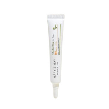 Mary&May CICA Soothing Sun Cream SPF50+ PA++++ 12 g (mini) - kojący krem przeciwsłoneczny