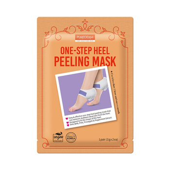PUREDERM One-Step Heel Peeling Mask, 1 pair 2 x 3 g