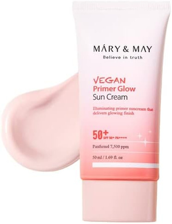 Mary&May Vegan Primer Glow Sun Cream SPF50+ PA++++ 50ml