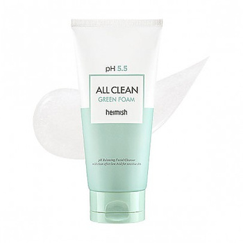 Heimish All Clean Green Foam 150 g – Pianka oczyszczająca do skóry wrażliwej
