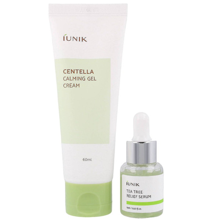iUNIK SET Centella Edition ( Centella Gel Cream 60ml + Tea Tree Serum 15ml)