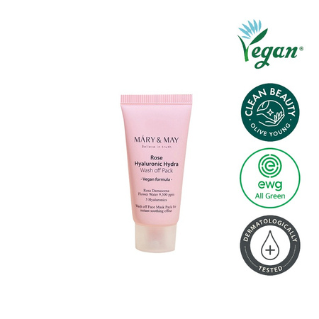 Mary&May Rose Hyaluronic Hydra Wash off Pack 30g