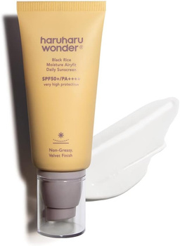 HaruHaru Wonder Black Rice Moisture Airyfit Daily Sunscreen SPF 50+/PA++++ 50 ml - Nawilżający krem z filtrem