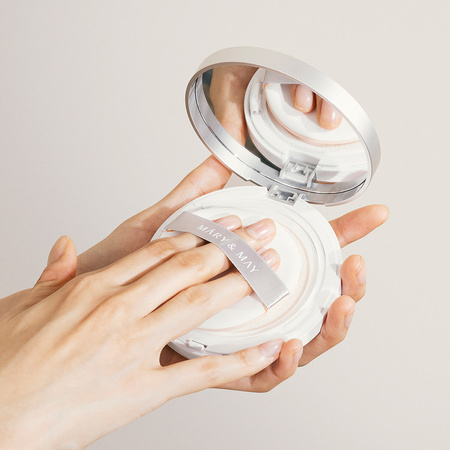 Mary&May Vegan Niacinamide Panthenol Sun Cushion SPF50+ PA++++ 25g - Krem ochronny w formie cushion