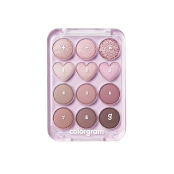 Colorgram Pin Point Eyeshadow Palette #02 Pink + Mauve 9.9 g
