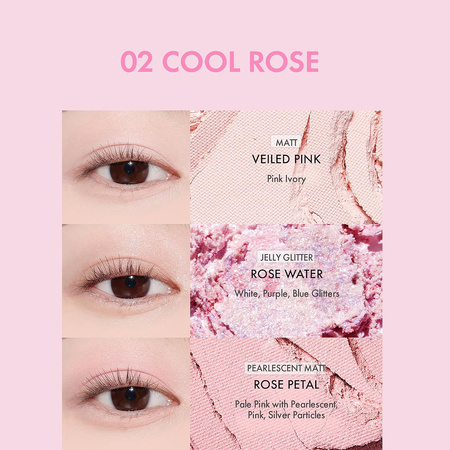 AMUSE Eye Color Palette 02 Cool Rose 0,6gx9 