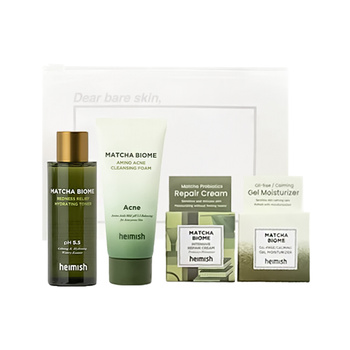 Heimish Matcha Mini Kit 4 pcs (toner + cleansing foam + cream + gel moisturizer)