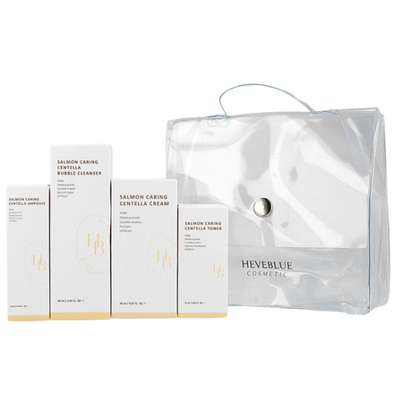 HEVEBLUE Salmon Caring Centella Special Travel Kit Bag