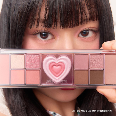 Peripera All Take Mood Like Palette 01 Prestige Pink - Paleta cieni do powiek