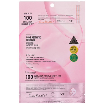 VT Cosmetics Collagen Reedle Shot 100 2step Mask, 34.5 g