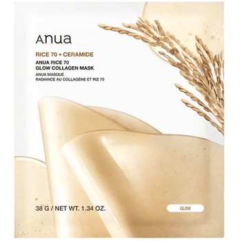 Anua Rice 70 Glow Collagen Mask 38 g