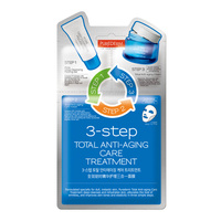 PUREDERM Total Anti-aging Odmładzający 3-etapowy koreański zabieg na twarz, 1,5 g + 22 g + 1,5 g