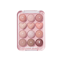 Colorgram Pin Point Eyeshadow Palette #01 Peach + Coral 9.9 g - paleta brzoskwiniowych cieni do powiek
