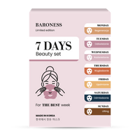BARONESS 7 Days Beauty Set -  Zestaw masek w płachcie na 7 dni