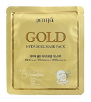 PETITFEE Gold Hydrogel Mask Pack +5 golden complex 32 gr - Hydrożelowa maseczka w płachcie