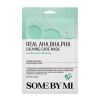 SOME BY MI Real Aha Bha Pha Calming Care Mask 20 g - wygładzająca maska w płachcie